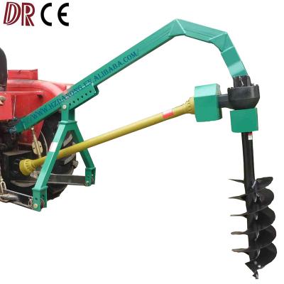 China Used For Grain Augers 25 50 75 Hp Gearbox 3 Point Linkage Mounted Heavy Duty PTO Tractor Post Hole Digger for sale