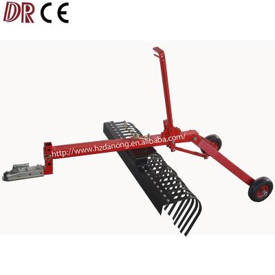 China Farms 4ft 5ft 6ft Farm Garden Tools Mini Hay Stick Rakes ATV Rakes Landscape Rake for sale