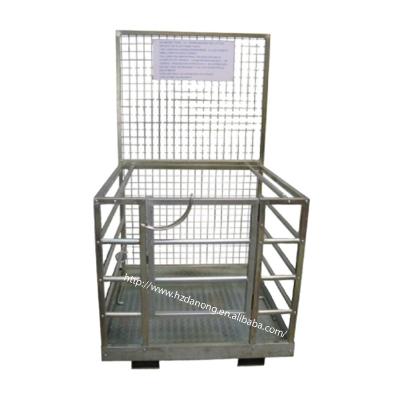 China Modern Aerial Work Platform Forklift Safety Cage Forklift Work Platform for sale