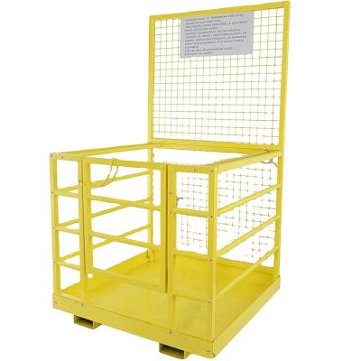 China Ten Attachments For Boom Forklift Work Platform Forklift Safety Cage 160*60mm for sale