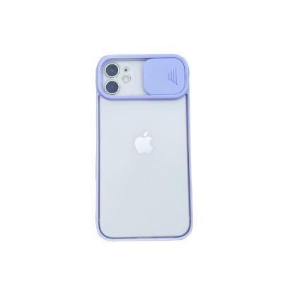 China Shockproof The new frosted sliding window phone case is suitable for iPhone 15/14/13/12/11 promax factory wholesale for sale