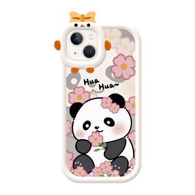 China Shockproof [Little Monster] New design cute panda smartphone case for iPhone15 Female 11promax soft 12 13Fall resistant14 for sale