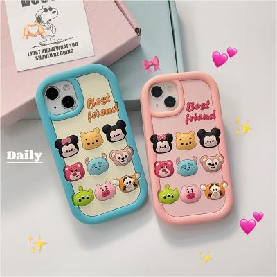 China Shockproof Popular cartoon animals collection phone case shockproof Suitable for Barbie iphone15/14/13/12/11promax for sale