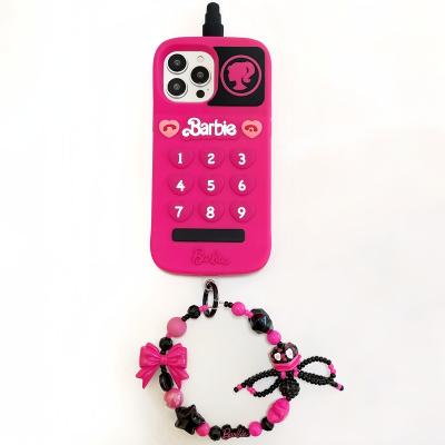 China Shockproof Trend New Design Silicone phone case shockproof Suitable for Barbie iphone15/14/13/12/11promax for sale