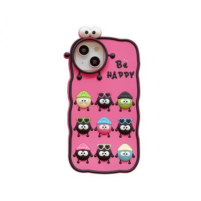 China Shockproof New Cartoon Funny Briquettes cell phone case for iphone 14 promax 13pro 12 11 15  full cover soft case for sale