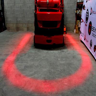 China DC 10-80V alloy+pc+stainless steel aluminum steel forklift arc warning light forklift hazardous area light for sale