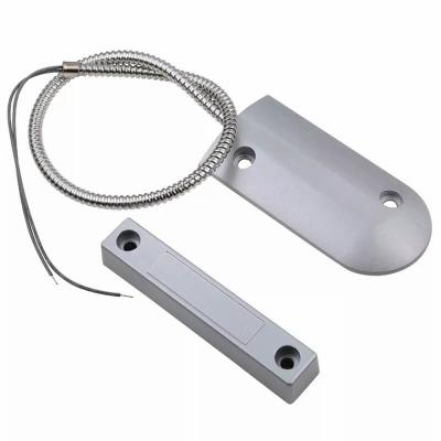 China Wholesale Recessed Door Sensor NO Magnetic Contact Wired Metal Alarm Sensor Reed Door and Window Roller Shutter Sensor for sale