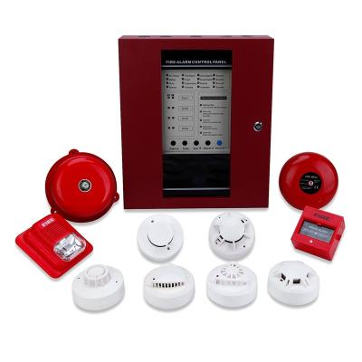 China Conventional Intelligent Fire Detection Factory Price 4/8/16 Zone Fire Alarm Fighting Control Panel For Fire Alarm System for sale