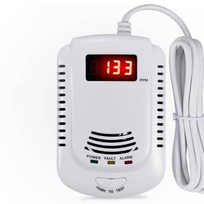 China Cooking dual 9v 220V gas leak device power supply AC multi-gas leak alarm lpg gas leak detector for home use SR-908DSZ for sale