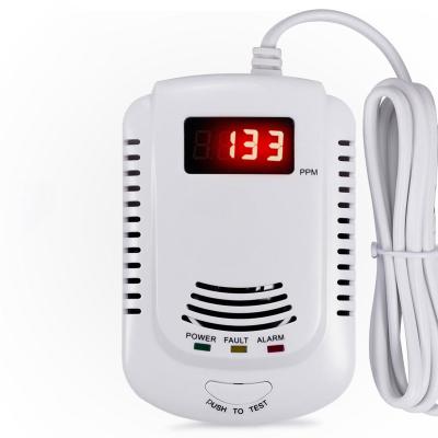 China Led Display 9V Rechargeable Battery Or AC 90V-240V Combustible Sensor Alarm Carbon Monoxide Gas Detector SR-908DSZ for sale