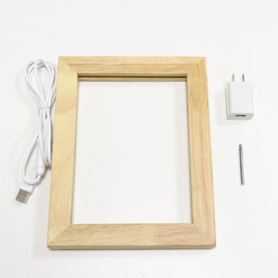 China Eco - Friendly Customized Electric Photo Frames Led Photo Night Light With Photo Frame for sale