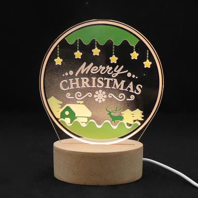 China Eco - Friendly Christmas Gift UV Printing Lamparas 3D LED Night Light For Kids for sale