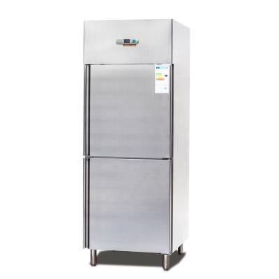 China Deli Commercial 2 Doors Refrigerated Upright Refrigerator And Freezer Cabinets for sale