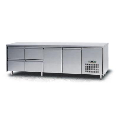 China Commercial Deli Stainless Steel Fan Cooling Refrigerated Fridge Freezer for sale