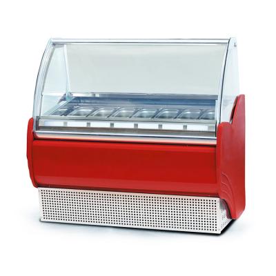 China Single-temperature Commercial Retail Ice Cream Showcase Cabinet Freezer Display Tray for sale