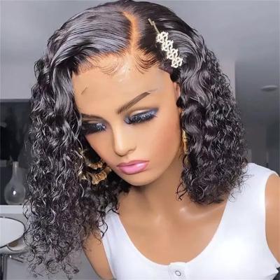 China Bob Wig Front Body Wave Lace Front Human Hair Wigs Virgin Human Hair Bob Wig Brazilian Cuticle Aligned HD Lace Closure Wholesale for sale