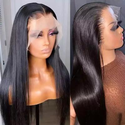 China Human Hair Human Hair Wigs Body Wave Human Hair Lace Front Wig HD Remy Brazilian Straight Lace Wigs For Black Women for sale