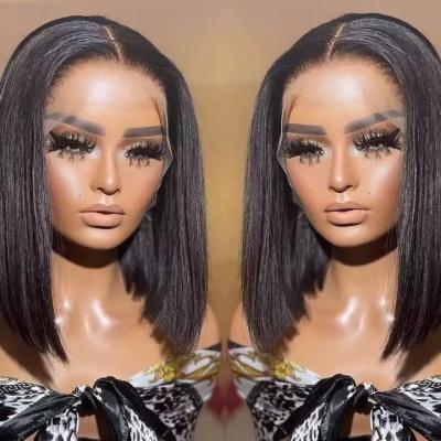 China Wholesale Hd Body Wave Lace Front Wigs For Women Peruvian Short Bob Wigs Human Hair Lace Front Cheap Raw Peruvian Bob Wig Of Color for sale