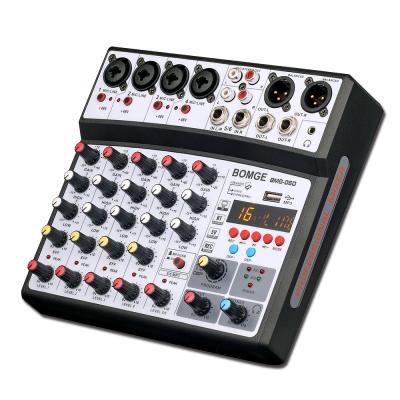 China Stage Performance BMG Factory Supply 4/6/8 Channel 12v Mixer Digital Audio for sale