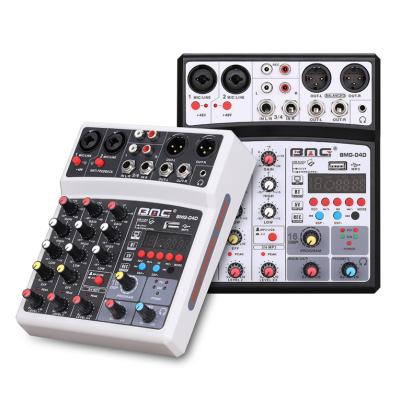 China Small Performance BMG Mini Audio Mixer Sound Card Professional For Computer Recording for sale