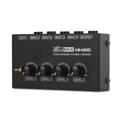 China Professional Low Noise Mixing Line Audio Mixer Disco\Bar\Club\Recording Sound Card UItra-conmpact Channels Mini MX400 Home Mixer for sale