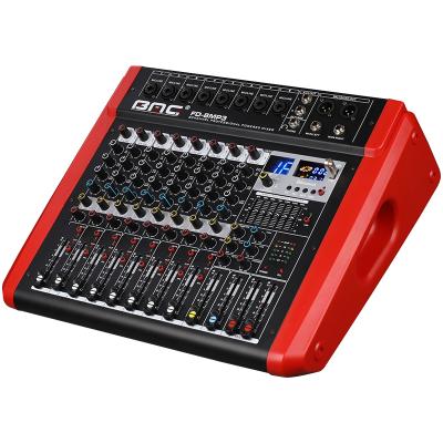 China High Quality Professional Karaoke Mixer BMG Digital Audio Mixer With Amplifier Mixer Blueteeth USB Function 12 Channel Karaoke Power Mixer for sale