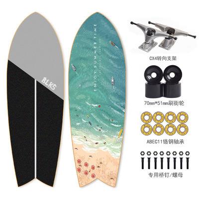 China Fish Tail Skateboard Adult Skateboard Maple Surfwood Land Carver Surfskate for sale