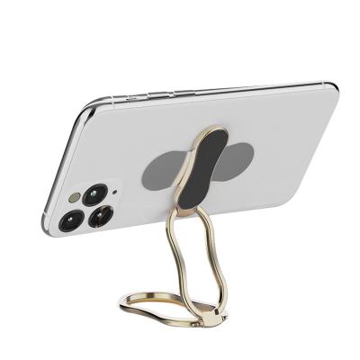 China Kirsite Metal Mobile Phone Bracket Folding Magnetic Mobile Phone Accessories Phone Ring Holder Kickstand Finger for sale