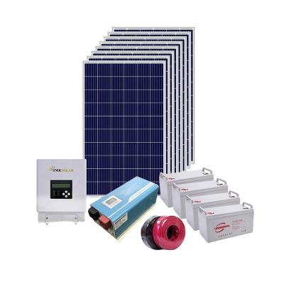 China Lianfa 2KW Off-Grid Home Solar Panel Photovoltaic Home System Solar Kits for sale