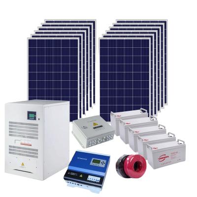 China Lianfa home 20KW off grid 3phase 380V solar power system produced for factory use for sale