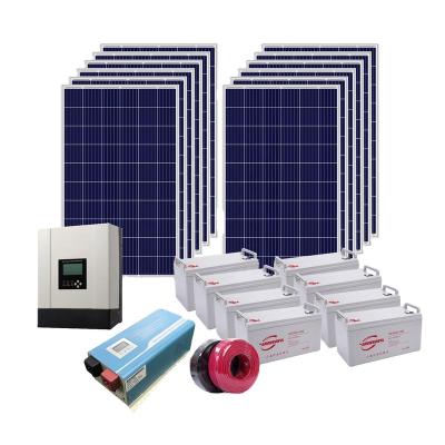 China Lianfa solar power system home 7kw 8kw 5kw hybrid solar panel home system for home use for sale