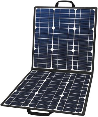 China 20.35% Folding 2 Lianfa Suaoki 50Watt Foldable Monocrystalline Flexible Solar Panel Portable With One Suaoki With USB Port Charger for sale