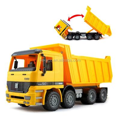 China Diecast Vehicle Toy Big Size Construction Engineering Toy Oversized Friction Dump Truck Trucks for sale