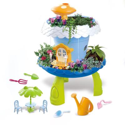 China Plastic My Fairy Garden Raise Your Own Educational DIY Magical Cottage Planting Toys with Light and Music for sale