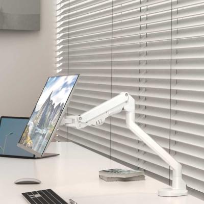 China LOUEVED Aluminum White Flexible Fender Single Monitor-Arms for sale