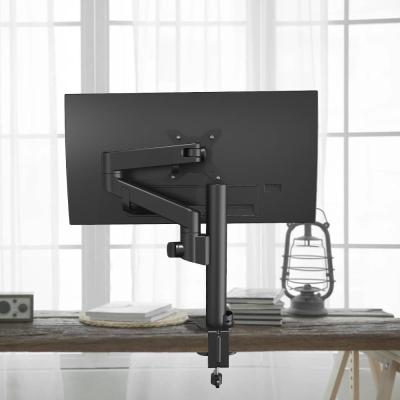 China LOUEVED Single Height Steel Adjustable Desk Mount VESA Bracket Up to 29