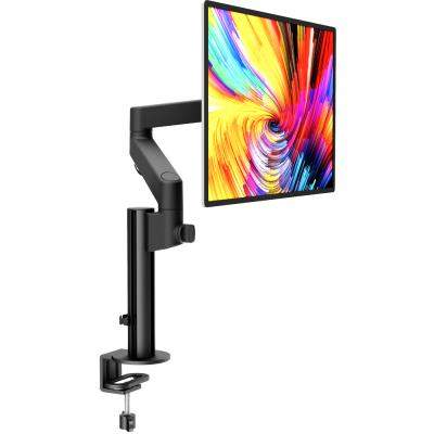 China LOUEVED Steel Easy Install Flexible Adjustable Height Monitor Stand Single Monitor Pole Desk-Mount Desk-Arms for sale