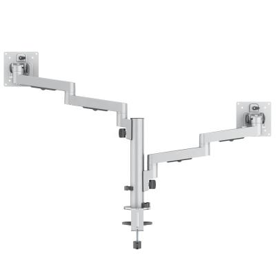 China Adjustable Mount VESA Bracket Dual Size Monitor Holder Desk Mount Up to 32 Inch Computer Screens 0-10kg for sale