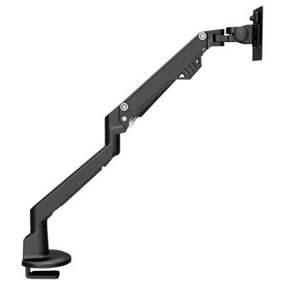 China LOUEVED Single Aluminum Fender Aluminum Monitor Desk-Mount-Arms Flexible Monitor Stand for sale