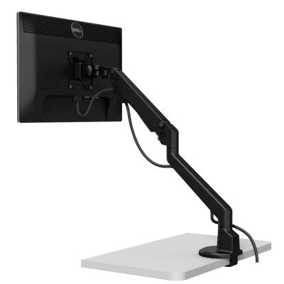 China LOUEVED Monitor Stand Adjustable Height Aluminum Desk Mount Single Black Monitor Arms Up To 32 Inch for sale