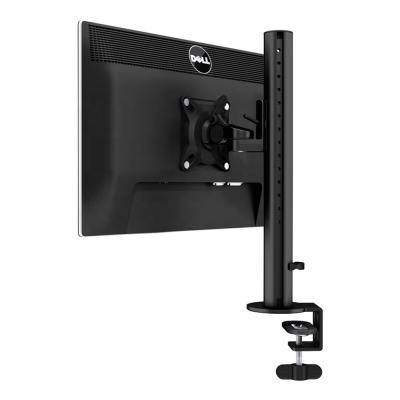 China Pole Monitor Arms Height Adjustable Desktop Mount Single Black Arms Up To 32 Inch Monitor 0-8kg for sale