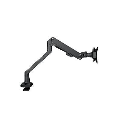 China Aluminum Black Single Monitor Mount 22 - 32 Inch Monitor Arm Fender Monitor Computer for sale