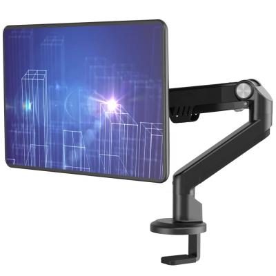 China Aluminum Single Monitor Stand for 1 Monitor, Mount 17-35 inch Swivel VESA Mount 75x75mm or 100x100mm for sale