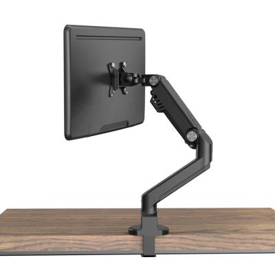 China Aluminum 17-35 inch Monitor Stand Mount Premium Single Motion VESA Mount Screen Desk Mount /Full Mechanical Spring Arm for sale