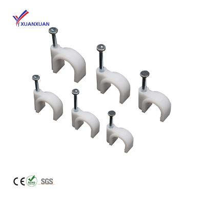 China Fixable Best Seller Round Form Mounting Bracket Cable Clip Strong Adhesive for sale