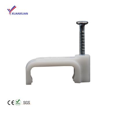 China High Quality And Multiple Specifications Fixable Available White Cable Drop Clip for sale