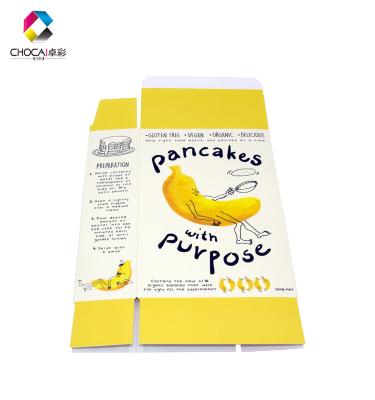 China New Recycled Materials 2019 Style Matt Lamination Paper Box Custom Design Banana Packaging Box 350 Gsm Coated Box For Food for sale