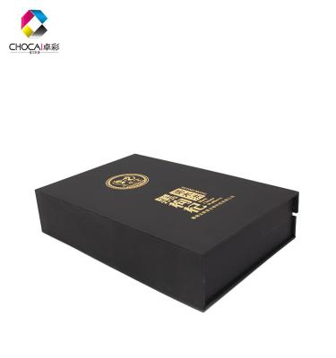 China 2019 New Design Materials China High Grade Custom Delicate Paper Supplier Luxury Hot Stamping Recycled Gift Box Fold Magnetic Packaging Box For Tea for sale