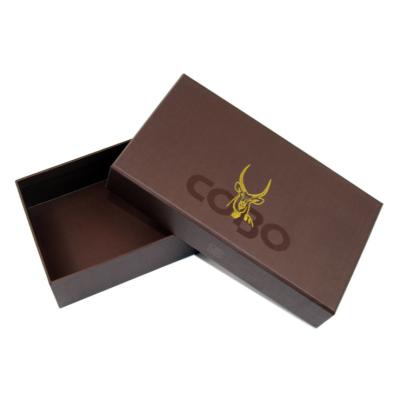 China Wholesale Recycled Materials Lovely Materials Custom Logo Paper Cartoon Gift Box Hot Stamping Brown Gift Boxes for sale