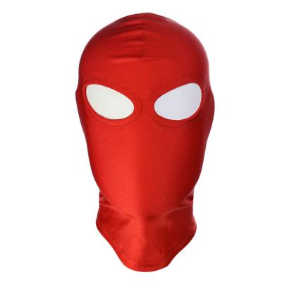 China Delove Factory Customized Soft Polyester Full Face Mask Style Bondage Maskes Fetish Gay Bondage Hood Maskes for sale